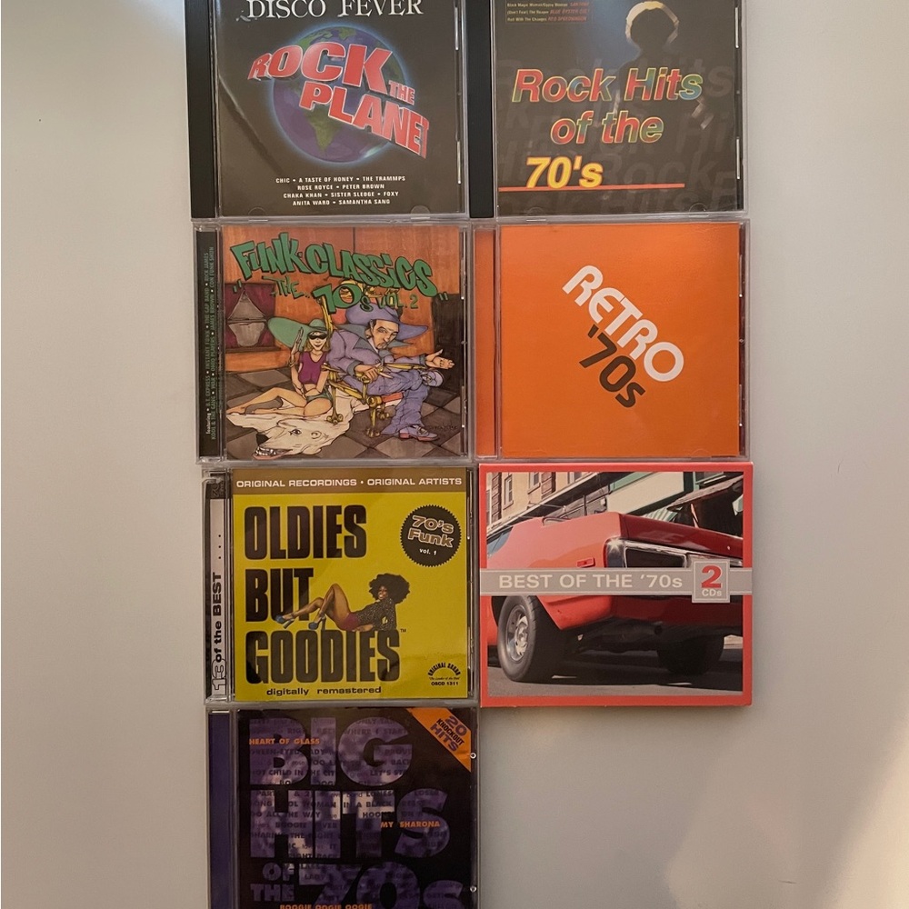 Retro 70s Music CD Collection